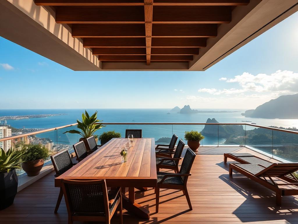 Cobertura frente ao mar